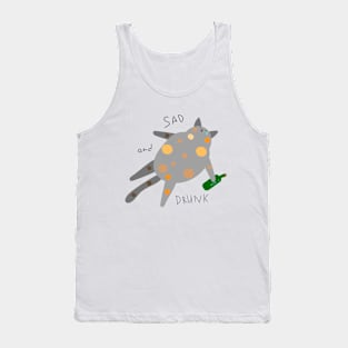 Sad cat Tank Top